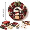 thumbnail image 3 of 3D Fabric Poke Wreath DIY Kit, Christmas Wreath DIY Kit for Adults (Penguin), 3 of 7