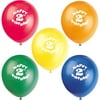 12" Latex Happy 2nd Birthday Balloons, Assorted 8ct