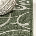 thumbnail image 3 of JONATHAN Y TUSCAN SUN 2 x 8 Runner Rug, Maribel Traditional All-Over Scroll - Green/Cream, TSN205D-28, 3 of 8