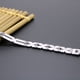 thumbnail image 3 of Pulsera punk de acero inoxidable en forma de X para hombre, brazalete ajustable, cadena de mano decorativa (plata), 3 of 6