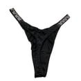 thumbnail image 2 of Victoria's Secret Very Sexy Bombshell Shine Butterfly Rhinestone Thong Panty Color Black Size Large NWT, 2 of 3