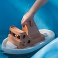 thumbnail image 2 of BIO Tuff Tuff Peach & Blue Toy Tug Boat, 2 of 7