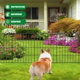 thumbnail image 6 of 10 Pack Garden Fence Animal Barrier Fencing 1.44 inch Spacing Total 10.8ft (L) x 24in (H) Rustproof Metal Wire Yard Blocker Rabbit Dog Fence Border for Outdoor Flower Bed Decor Black, 6 of 8