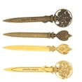 thumbnail image 5 of 4 Pcs Letter Openers, Zinc Alloy Letter Opener Tool, Retro Lightweight Compact Ergonomic Mail Opener Desktop Accessories For Home, Office And School, 5 of 8