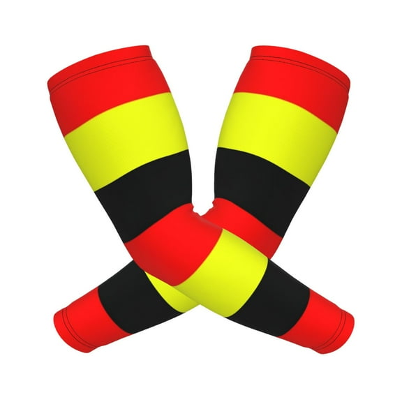 Compression Arm Sleeves Cooling For Men Women German Flag Germany Sun Protection Sleeve Baseball Athletic Basketball Sleeve Cover