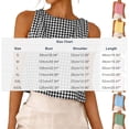 thumbnail image 3 of Mifsaly Sleeveless Crop Tops Women Boat Neck Summer Casual Plaid Cropped Tank Top Cotton Linen Going Out Party Reversible Lightweight Outfits XXL, 3 of 9