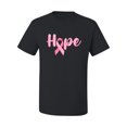 thumbnail image 2 of Wild Bobby, Hope Pink Ribbon Support Brave Fight, Breast Cancer Awareness, Men Graphic Tee, Black, Small, 2 of 5