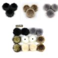 thumbnail image 1 of Chic Fluffy Hat Decoration 12Pcs Natural Plush Pendant for Hats Suitable for Women Kids 8cm in Diameter, 1 of 4