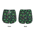 thumbnail image 3 of Balery Dino Christmas Party Pantalones cortos deportivos para mujer con forro y dos bolsillos, elásticos, para entrenamiento, gimnasio, yoga-Large, 3 of 7