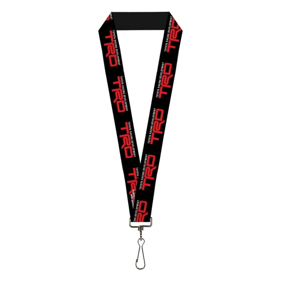 Toyota Lanyard, Toyota Racing Development TRD Logo Black White Red, Elastic