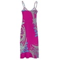 thumbnail image 5 of Polynesian Tribal Abstract Designs Sleeveless Dress Dresses Korean Style Women Skirt Purple Dress, 5 of 6