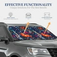 thumbnail image 4 of Naloa Tropical Flower 2 Piece Foldable Car Sun Shades, Car Windshield Sunshade, Front Window Sunshade for Car, Truck, SUV - Small, 4 of 7