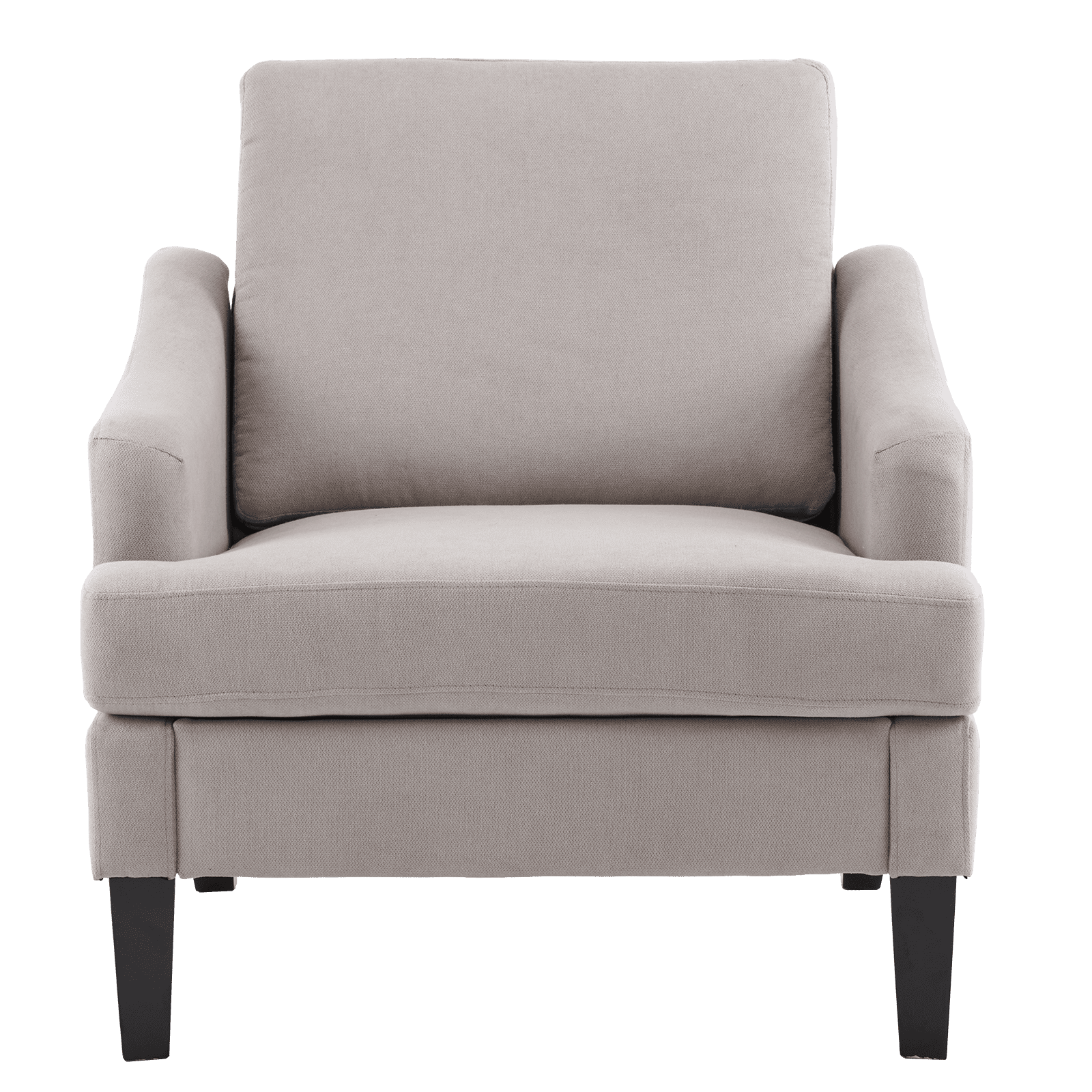 Bezseller Modern Accent Chair, Upholstered Armchair with Solid Legs,for Living Room, Bedroom, Office, Beige