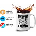 thumbnail image 4 of Farmer Mug White 15oz - Worl'Ds Greatest Farter I Mean Farmer - Farm Market Tractor Biodegradable Environmetal Friendly, 4 of 7