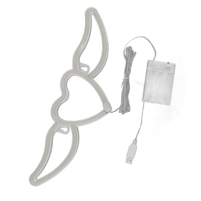 Luz De Pared De Neón, Luz De Neón LED De Amplias Aplicaciones Con Batería, Hermosa Y Exquisita, Para Decoraciones De Fiestas