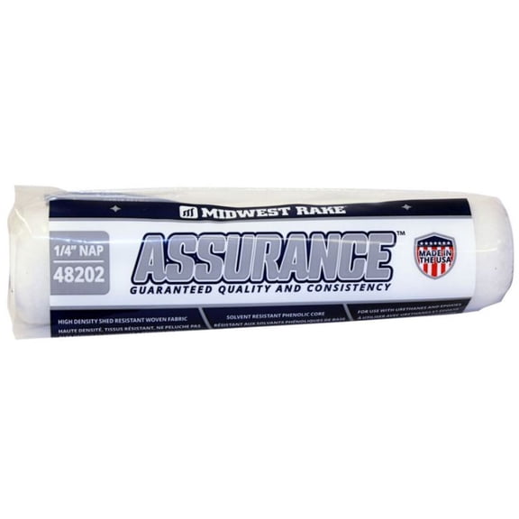 Assurance Epoxy and Urethane 9" Shed Resistant Roller Cover Pro-Grade Woven 1/4" Nap