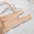 thumbnail image 5 of LLYWEY Womens Plus Size Bras Padded Bras Women Ladies Bralette Bra Style-1348 Women's Plus Molded Cup Bra Feature Adult Female Wireless Sports Bras Beige 40B, 5 of 8