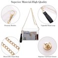 thumbnail image 2 of Bolso bandolera transparente MOETYANG Dorado, 2 of 5
