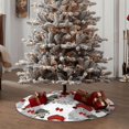 thumbnail image 4 of Fotbe Rabbit And Hedgehog Pattern Christmas Tree Skirt, Tree Skirts Plush Christmas Decorations, Christmas Tree Skirts Xmas Decorations Holiday Party Decor-30", 4 of 6