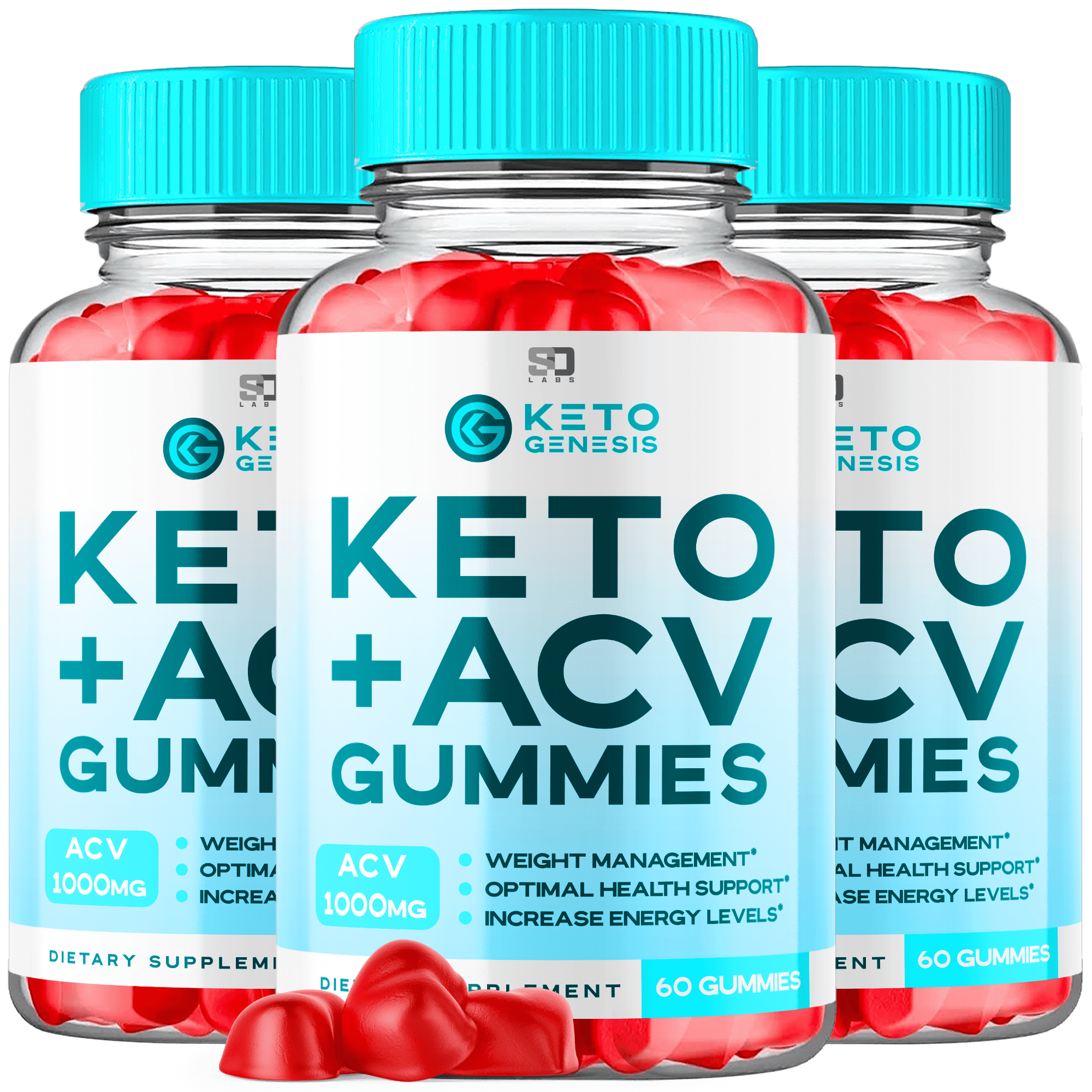 (3 Pack) Keto Genesis Keto ACV Gummies - Apple Cider Vinegar Supplement for Weight Loss - Energy & Focus Boosting Dietary Supplements for Weight Management & Metabolism - Fat Burn - 180 Gummies