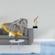 thumbnail image 2 of Manta de punto a rayas, suave y cálida, estilo rústico, para dormitorio, sofá, cama, silla, escultura de nota musical, figura musical, 2 of 8