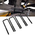 thumbnail image 1 of Square U Bolts, Rear Axle U Bolt Sturdy Stable High Hardness Black  for Car, 1 of 7