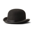 thumbnail image 1 of Sombrero de bombín Disfraz Derby Dress Up America Kids, terciopelo negro, 1 of 3