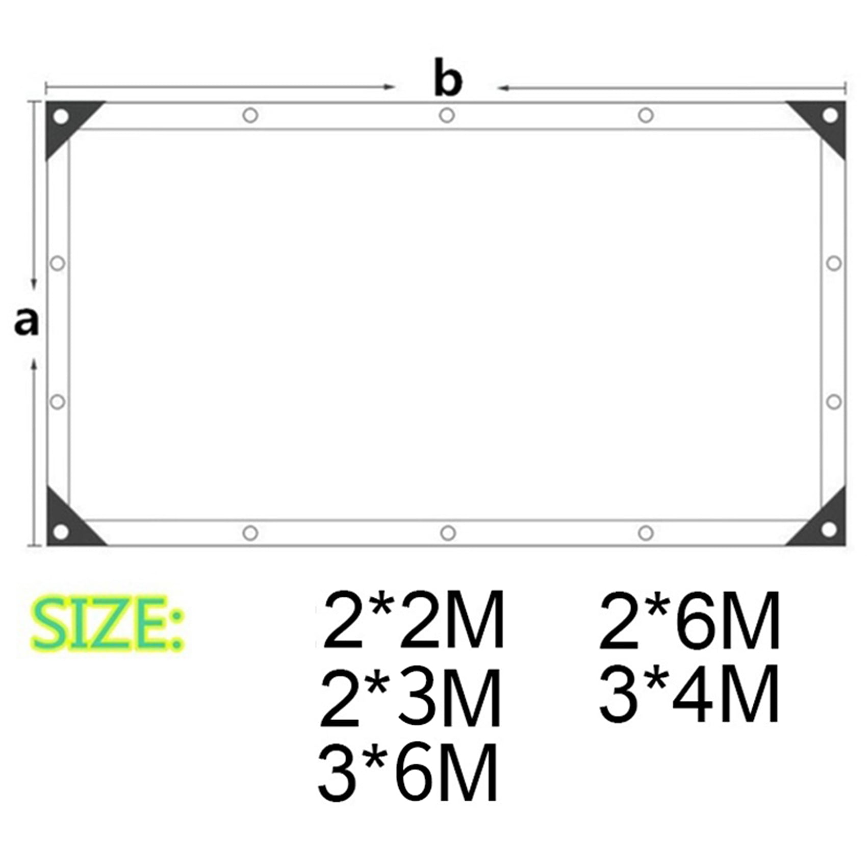 2X Sun Mesh Sunblock Garden Anti-Uv Sunscreen Shade Sails Sunblock Shade Cloth Net For Plant Greenhouse Car 2x3M