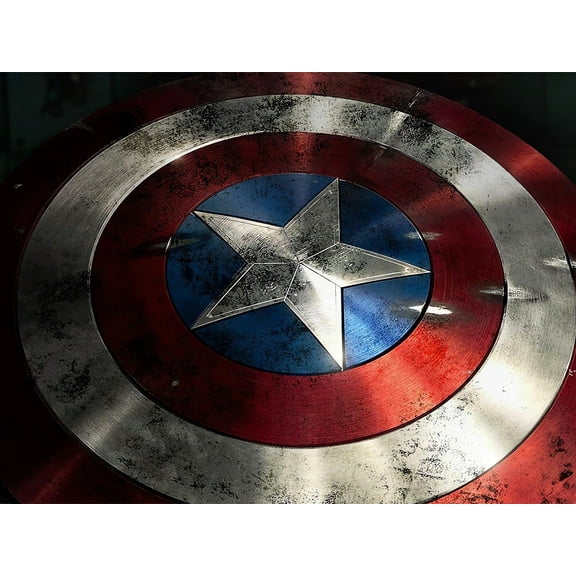 DIY 5D Captain America Diamond Painting Kits for Adults and Kids,Anime Cartoon Round Diamond Game Art Full Drill Kit Dotz for Home Wall Decor (12x16inch)