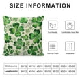 thumbnail image 5 of COMIO St Patricks Day Lumbar Pillow Covers Green Lucky Shamrock Clover Decorative Rectangle Pillow Cases Spring Holiday Throw Pillows Farmhouse Home Decor For Sofa Couch Bedroom Outdoor, 5 of 5