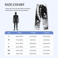 thumbnail image 4 of Kdxio Skeleton Wave Artwork Pattern Men's Pajama Pants, Elastic Waist with Drawstring and Pockets, Comfortable Loungewear-Medium, 4 of 6
