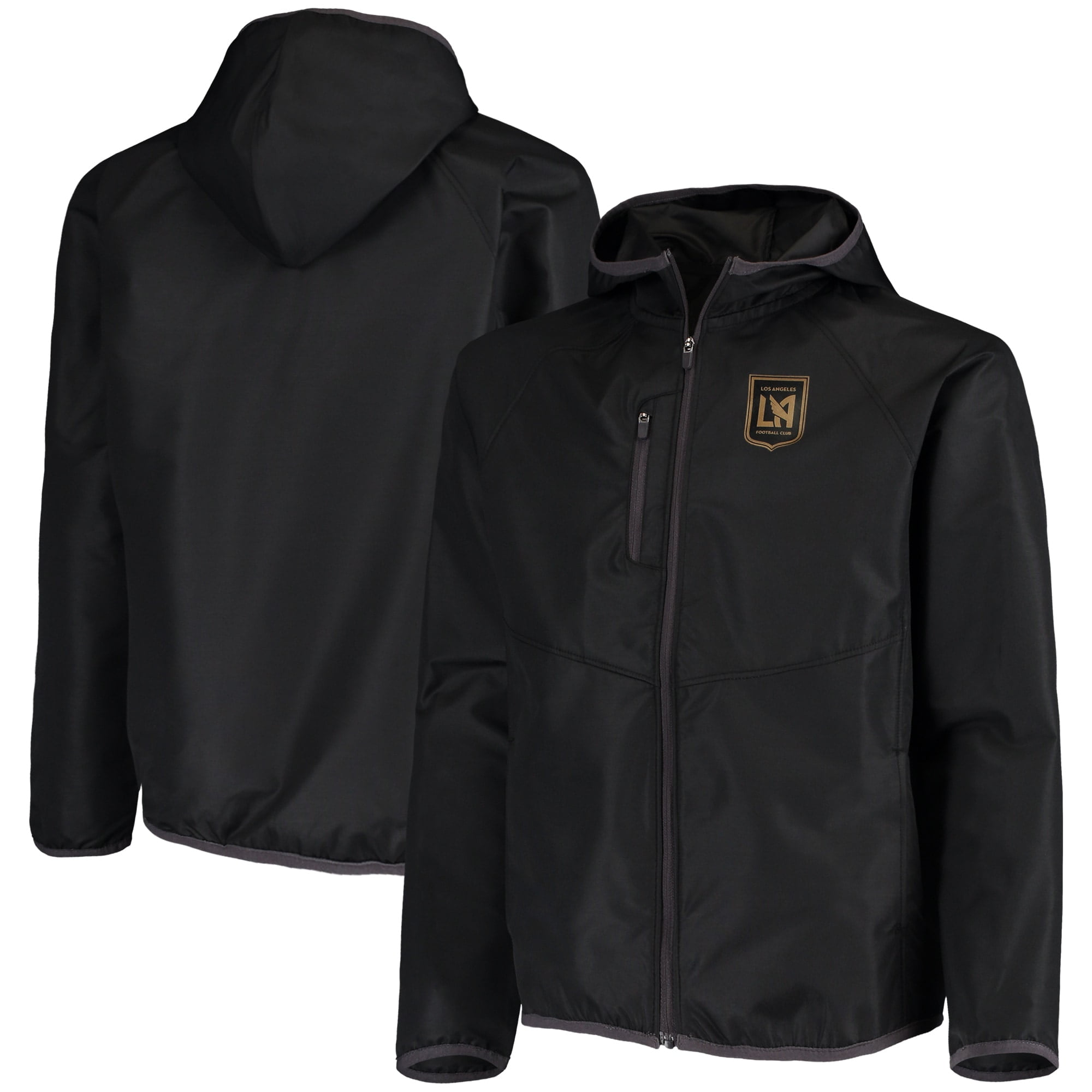 girls black waterproof coat