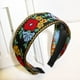 thumbnail image 4 of Diadema bohemia con bordado, cinturón de estilo étnico retro, diadema antideslizante con dientes, pinza para el pelo, 4 of 6