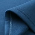 thumbnail image 6 of NOLDARES Women's Casual Long Sleeve Lapel Button Sweatshirt Drawstring Loose Pullover Tops Hoodies for Women(Blue,M), 6 of 7