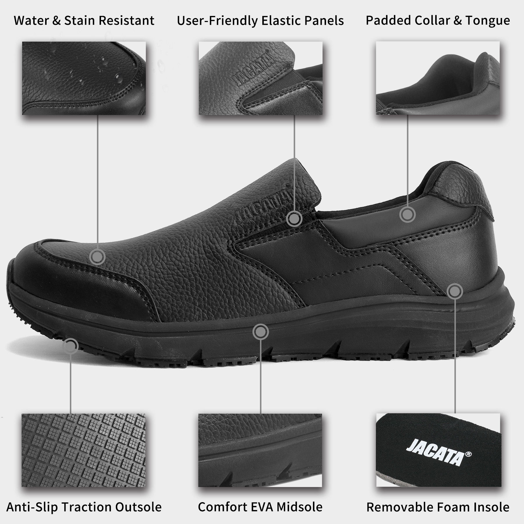 Jacata Women's Non-Slip Work Shoe photo 6