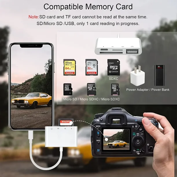 Téléphone & Accessoire :: Apple Adaptateur Lightning vers lecteur de carte  SD