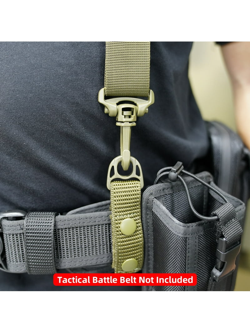 MAJOR LEAGUER ストラップ Melo Tough Tactical Polyester Suspenders, Green, Heavy Duty, Snap