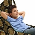 thumbnail image 1 of Australia Lounger Chair Bag, Traditional Aboriginal Patterns with Earth Toned Dotted Circles, High Capacity Storage with Handle Container, Lounger Size, Charcoal Grey and Multicolor, by Ambesonne, 1 of 5
