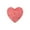 Red, variant on Matoen Gold Love Heart Placemats, Valentines Day Table Decorations for Wedding Romantic Night Anniversary Party Metallic Pressed Vinyl 15 inch