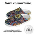 thumbnail image 6 of Haiem Colorful Compasses Print Women's Fuzzy Memory Foam House Slipper Cozy Home Footwear Non-slip Winter Slippers-37/38, 6 of 7