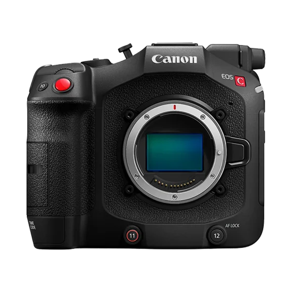 Restored Canon EOS C80 Cinema Camera Body, RF Lens Mount, 6K Full-Frame BSI Stacked CMOS Sensor, 4K120p, Dual Pixel CMOS AF II, Wi-Fi, Ethernet, International, Black