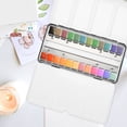 thumbnail image 5 of CIMAXIC Empty Iron Box Watercolor Solid Pigment Subpackage Storage Box Paint Case (Iron Box for 48 Colors Pigment),8.74"X4.45"X0.91", 5 of 5