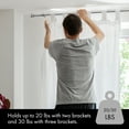thumbnail image 6 of MERIVILLE 1" Single Curtain Rod Set, Adjustable 84-120 Inches, Prima Finials, Satin Nickel, 6 of 9