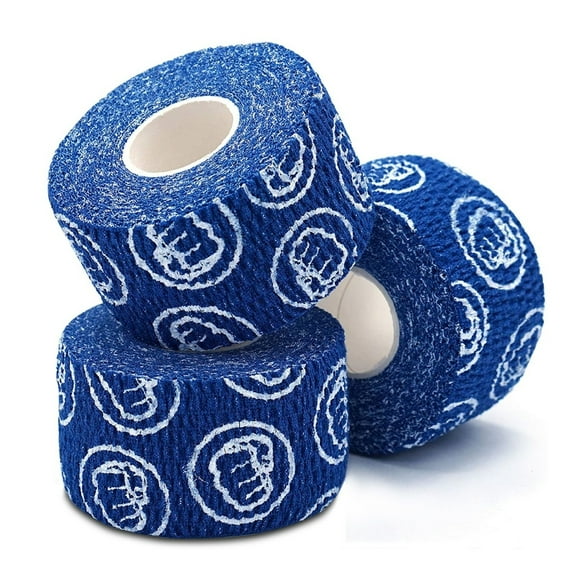 WOD Nation Weightlifting Hook Grip Athletic Tape - Sweat-Proof Strips for Powerlifting Workouts - Easy-Tear Grip Tape for Gym - Flexible Finger Wrap & Thumb Wrap - 24 Pack, 23 ft Rolls, Blue