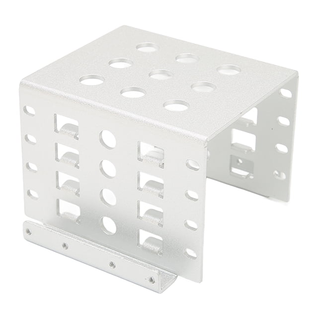2.5in HDD Mounting Rack, Aluminium Alloy Hollow Design High Hardness Drive Storage Bracket, 2.5in Hard Drive Cage for 2.5in IDE HDD SSD Not Inclube Hard Disk