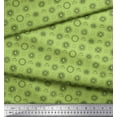 thumbnail image 3 of Soimoi Green Cotton Jersey Fabric Sun Geometric Printed Fabric 1 Yard 58 Inch Wide, 3 of 3