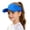 Blue, variant on Bibifish Kids Visor Hats Solid Color Foldable Tennis Cap Outdoor Sports Hiking Casual Sun Headwear