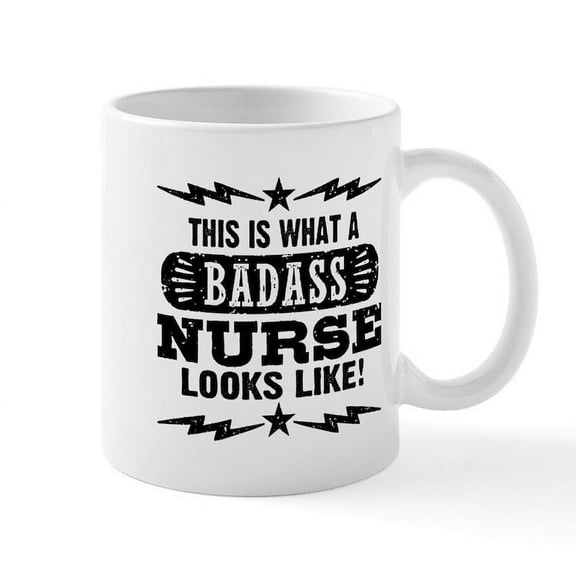 CafePress - Funny Nurse Mug - 11 oz Ceramic Mug - Novelty Coffee Tea Cup