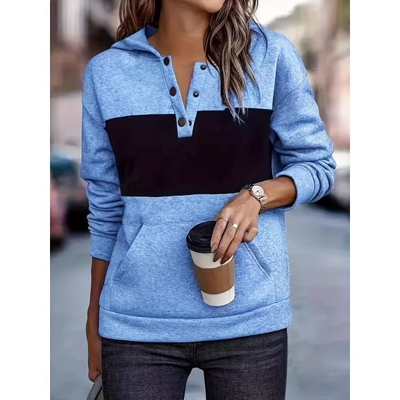 Casual Color-Block Sweatshirt