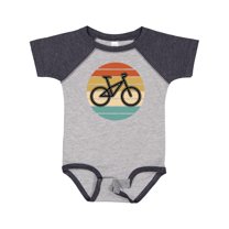 Inktastic Bicycle Vintage Cyclist Sunset Boys or Girls Baby Bodysuit